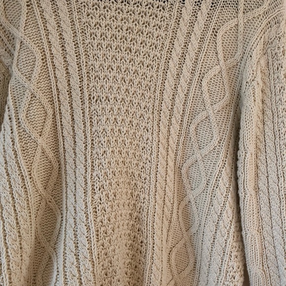 Vintage cotton knit fisherman sweater - Picture 2 of 3